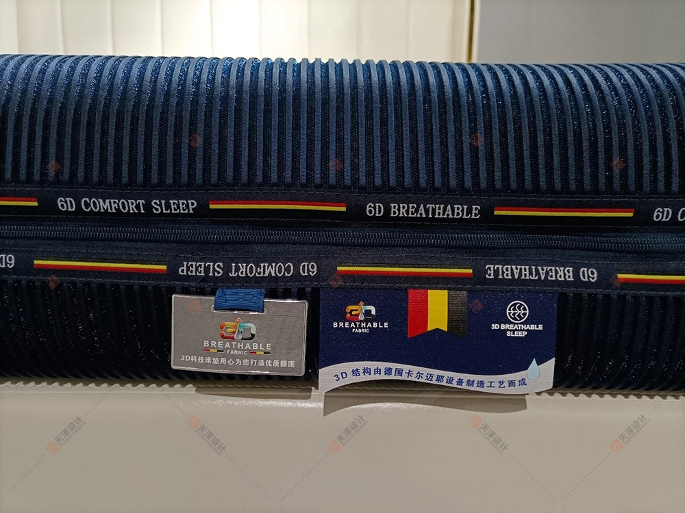 3D床垫配饰商标 满天星TPU材质吊标 环保软金属标挂标 9D卡尔迈耶