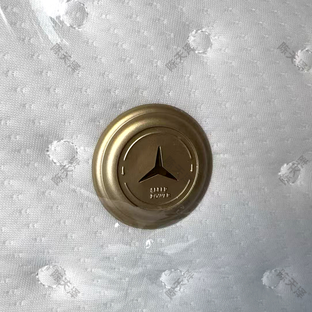 通用金色床垫气孔奔驰形状款外贸订单sleep power喷新金出口